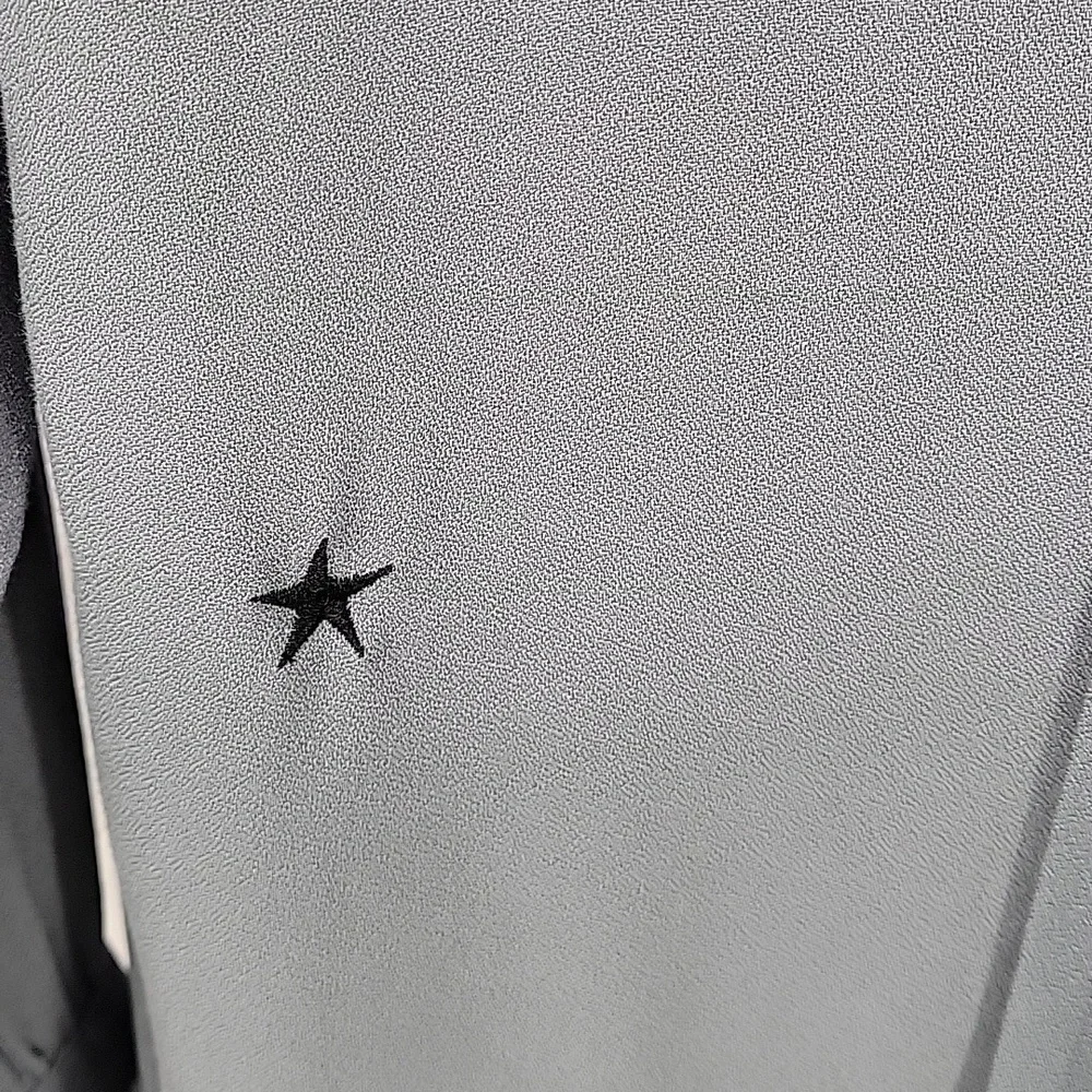 Wildfox Scattered Star Embroidery Mini Dress Grayish Blue‎ Size XS